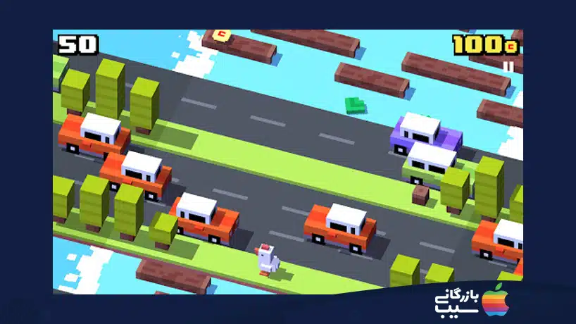 بهترین بازی‌های دونفره آیفون - بازی Crossy Road