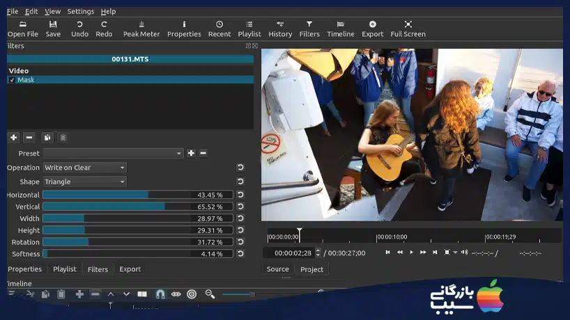 Shotcut اپ رایگان ادیت ویدیو برای مک بوک