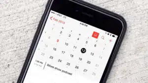 اسپم در تقویم آیفون