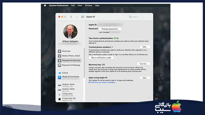 فراموشی رمز عبور Apple ID