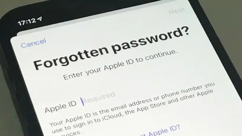 فراموشی رمز عبور Apple ID