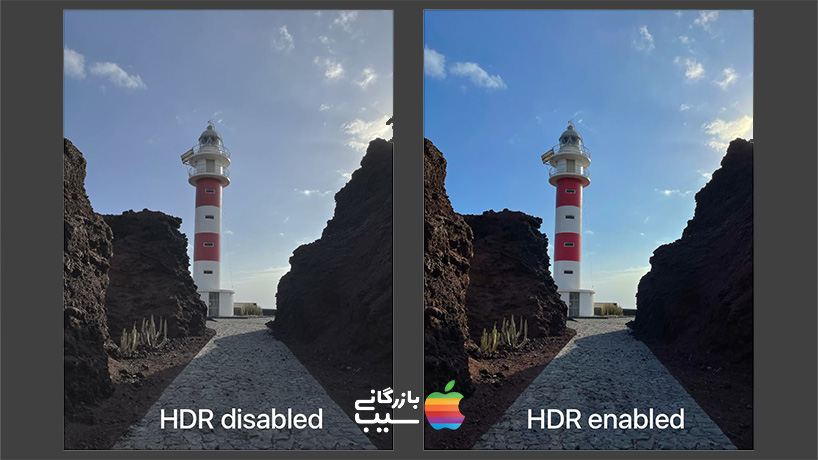 در تصویر نمایش داده شده، آیفون 13 قرار دارد که با برخورداری از HDR 4، تجربهای بینظیر از کیفیت تصویر را فراهم میکند.