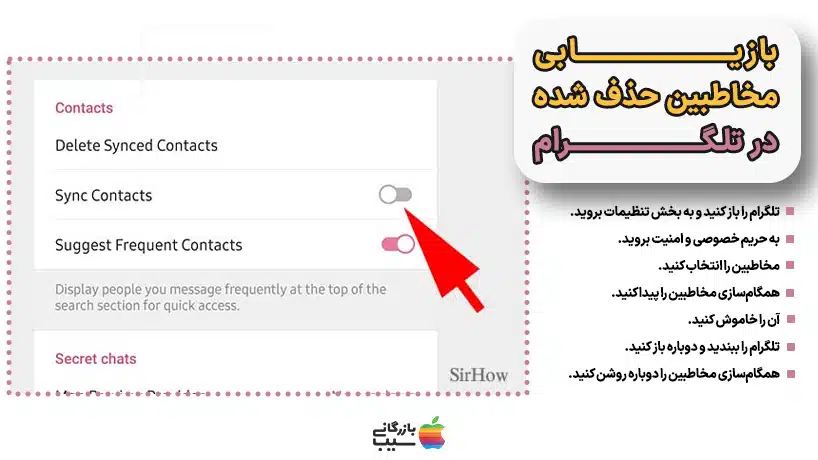 روش های بازیابی مخاطبین حذف شده در تلگرام