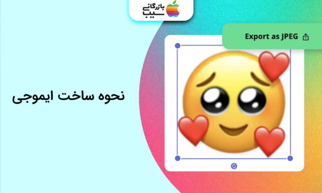 تصویری از یک ایموجی با متن نحوه ساخت ایموجی