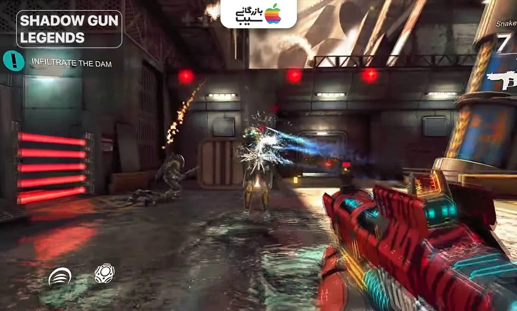 تصویر شخصیت بازی با سلاح در Shadowgun Legends از بهترین بازی‌های اکشن آیفون