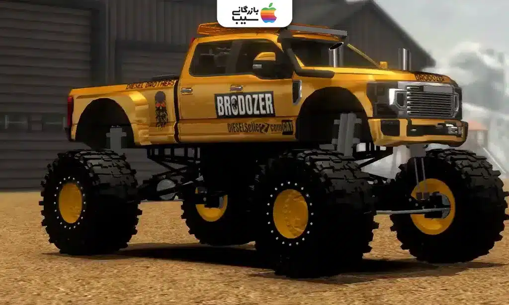 نمای بازی Offroad Outlaws با خودروهای آفرود در مسیرهای ناهموار و محیط طبیعی چالشبرانگیز.