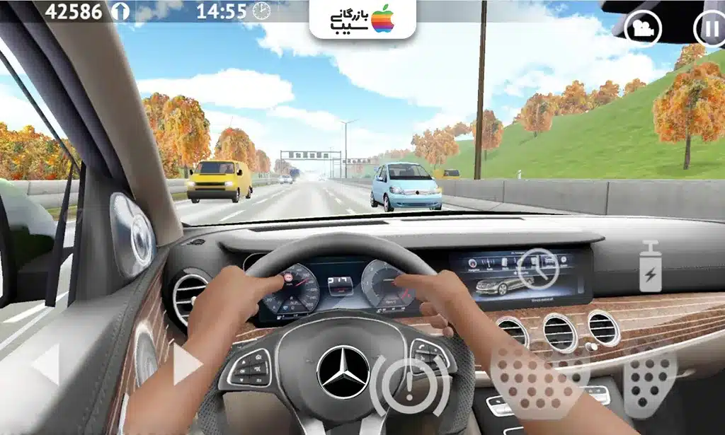 Driving Zone: Germany با خودرو در حال رانندگی در جادههای آلمان با مناظر طبیعی زیبا.