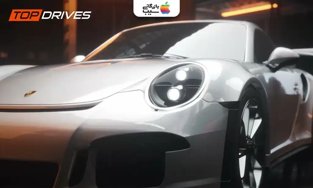 نمای بازی Top Drives با خودروهای متنوع در مسابقات رانندگی و نبردهای هیجانانگیز.