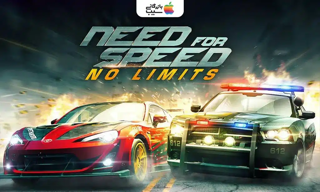 نمای مسابقهای از Need for Speed No Limits با خودروهای اسپرت در جادههای شهری شبانه.
