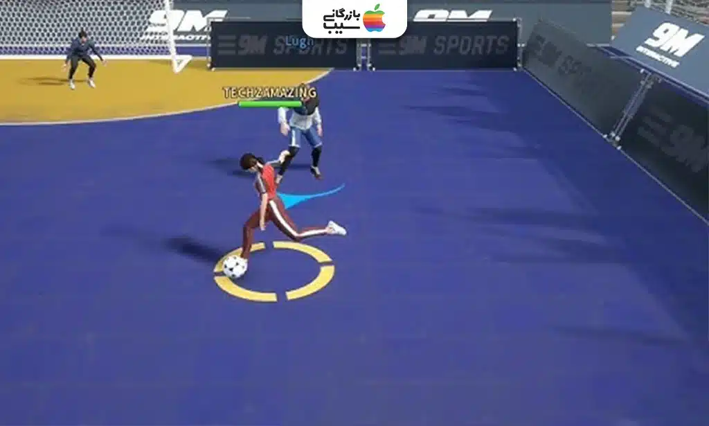 مسابقه سه‌به‌سه فوتبال خیابانی با بازیکنان شخصی‌سازی‌شده در محیط شهری بازی Extreme Soccer.
