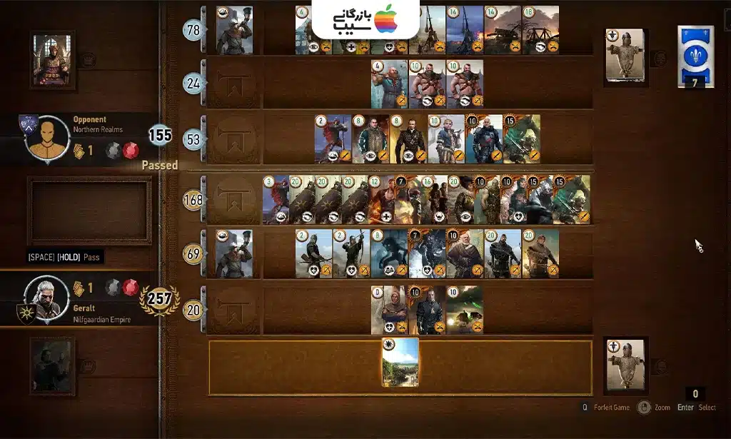 تصویری از زمین بازی کارتی GWENT: The Witcher Card Game