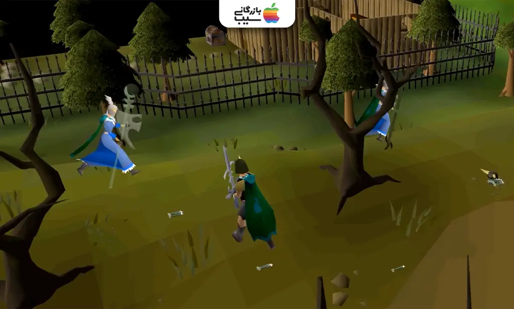 تصویری از Old School RuneScape که بازیکنی در حال مبارزه با یک اژدها میباشد