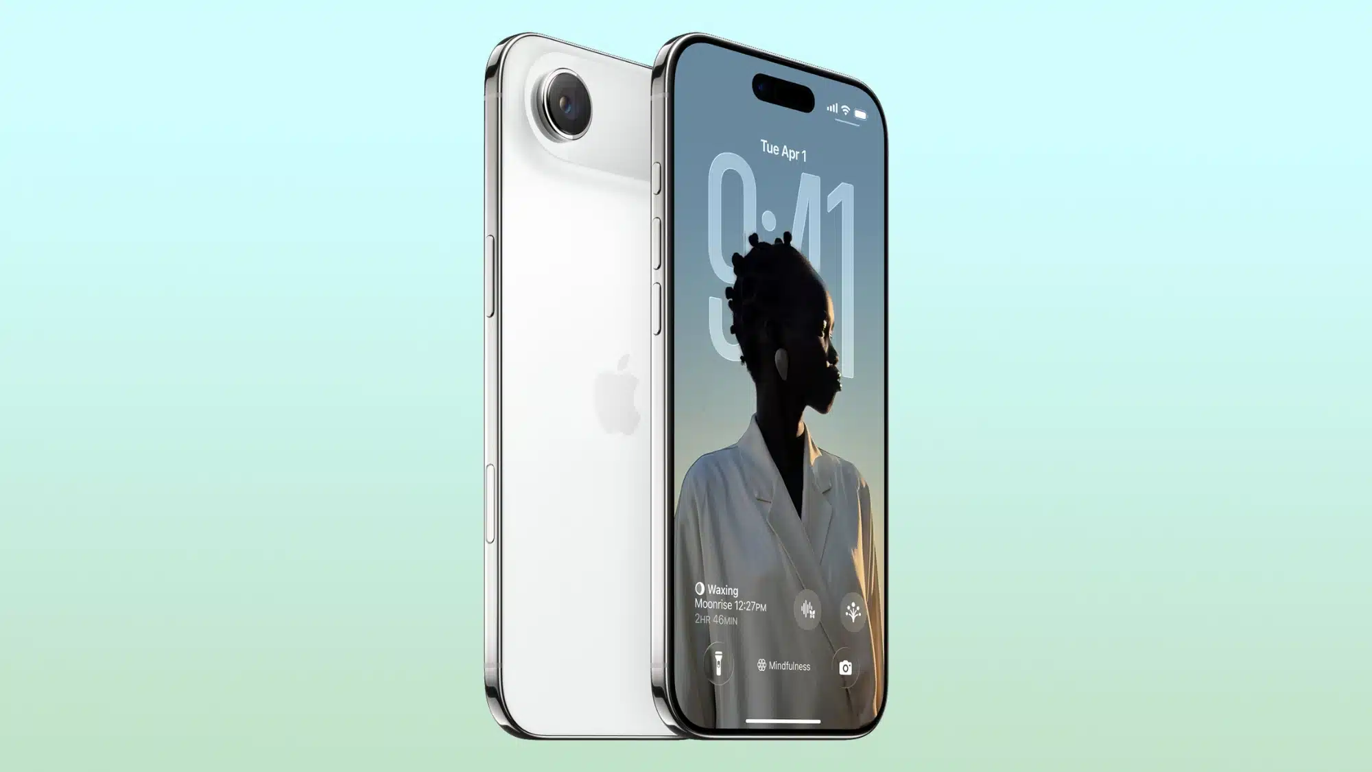 تصویری از طراحی صفحه نمایش و بخش پشت گوشی آیفون ایر