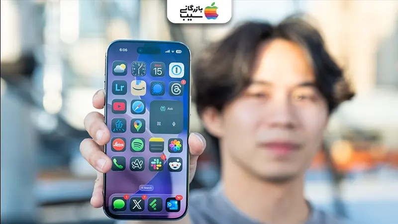 تصویر اینفوگرافی از صفحه نمایش آیفون ایر