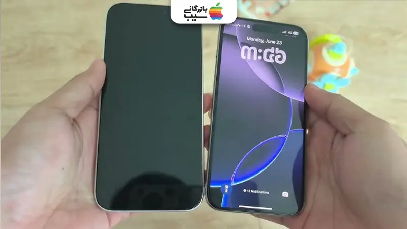 تصویری جهت مقایسه امتیازات آیفون ایر با آیفون ۱۵ پرو