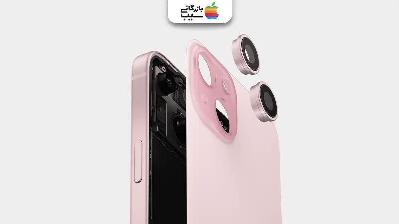 تصویر اینفوگرافی از آسفون15 باز شده در بخش دوربین 