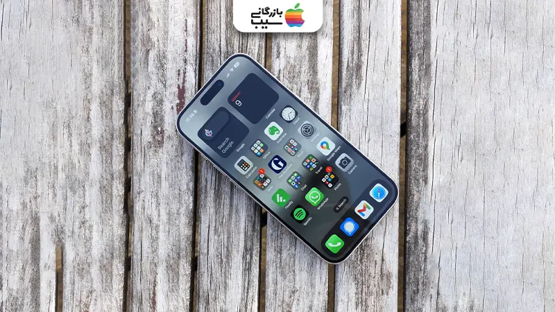 تصویری از صفحه نمایش آبفون ایر