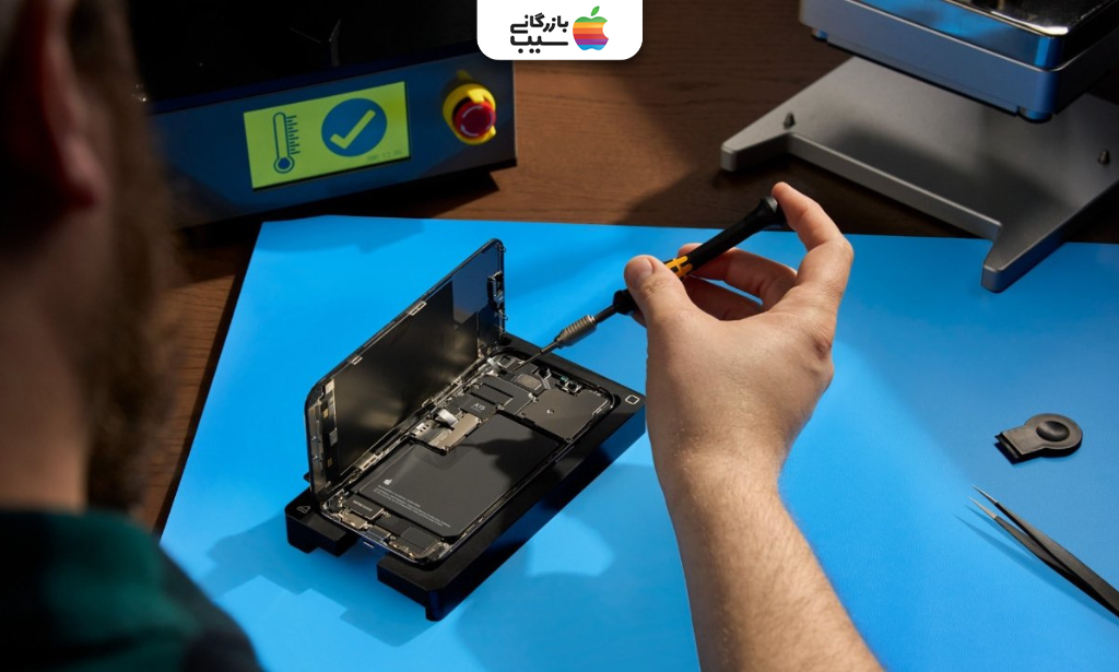 تصویری برای بیان ویژگی‌های مرکز تعمیرات اپل بازرگانی سیب 