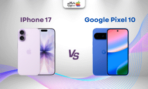 تصویری از آیفون 17 و گوگل پیکسل 10 در کنار یکدیگر