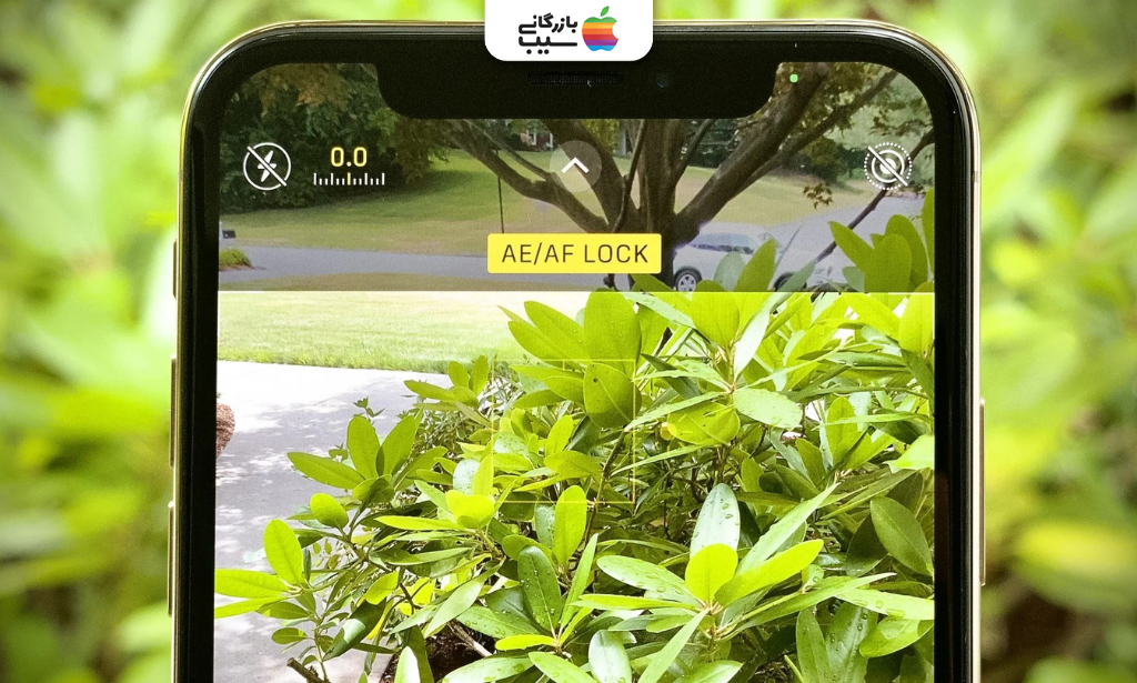 تصویری از قفل نوردهی خودکار به وسیله دکمه کمرا کنترل