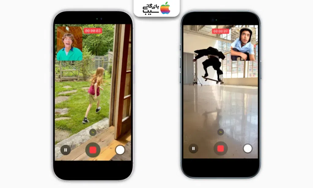 تصویری برای اینکه نشان دهیم قابلیت ضبط همزمان دوربین جلو و عقب آیفون ۱۷ چیست و چگونه کار می‌کند