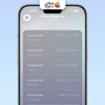 تصویری از صفح آیفون برای آموزش مشاهده تاریخچه تماس‌ها با مخاطبین آیفون
