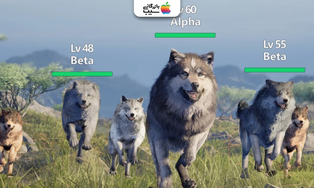تصویری نشان دهنده ساخت و مدیریت قلمروی گرگ‌ها در بازی Wolf Game: Wild Animal Wars