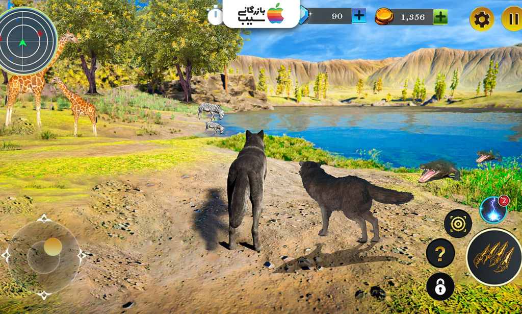 تصویری از آموزش دانلود و نصب بازی Wolf Game: Wild Animal Wars برای اندروید و iOS