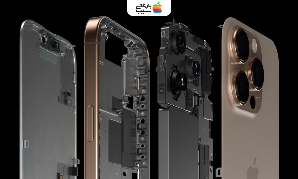 تصویری از تعمیر سنسور نور و مجاورت آیفون ۱۶ پرو