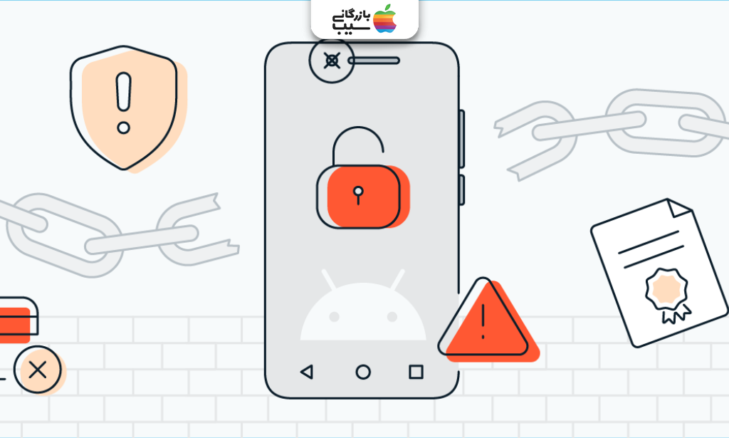 تصویری برای نشان دادن خطرات و معایب روت کردن گوشی اندروید