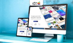 نمایش طراحی واکنش‌گرای وب‌سایت روی مانیتور، تبلت و موبایل برای معرفی خدمات طراحی سایت حرفه‌ای