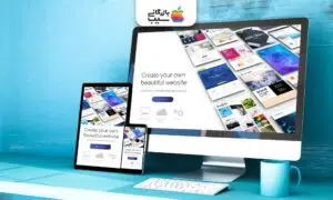 نمایش طراحی واکنش‌گرای وب‌سایت روی مانیتور، تبلت و موبایل برای معرفی خدمات طراحی سایت حرفه‌ای