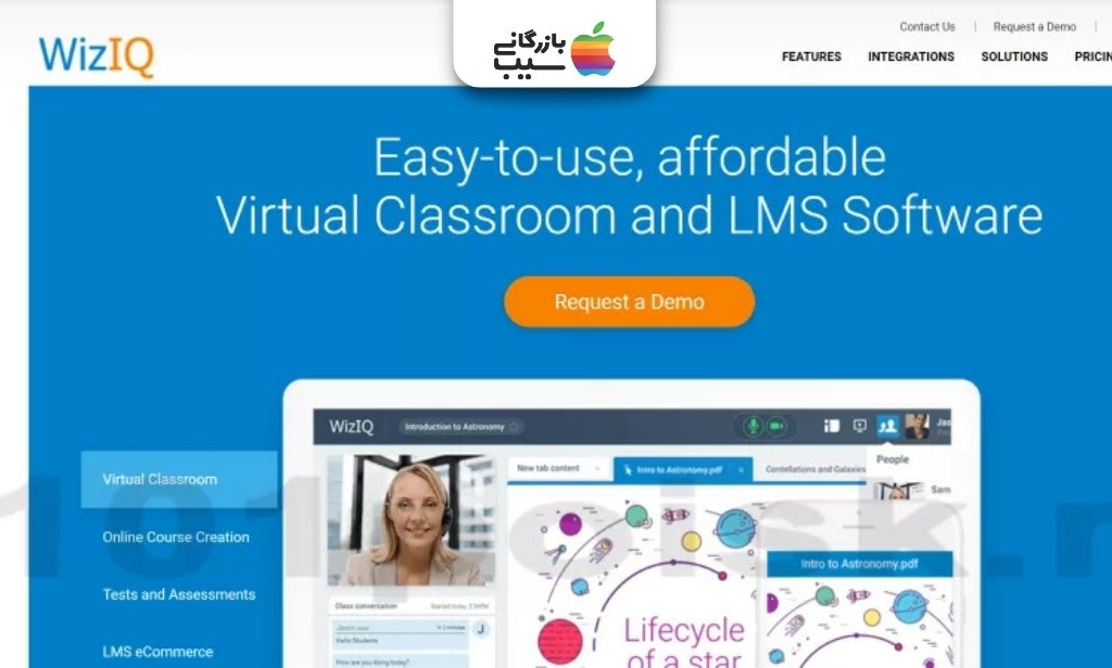محیط کاربری پلتفرم آموزش آنلاین و LMS ویز‌آی‌کیو