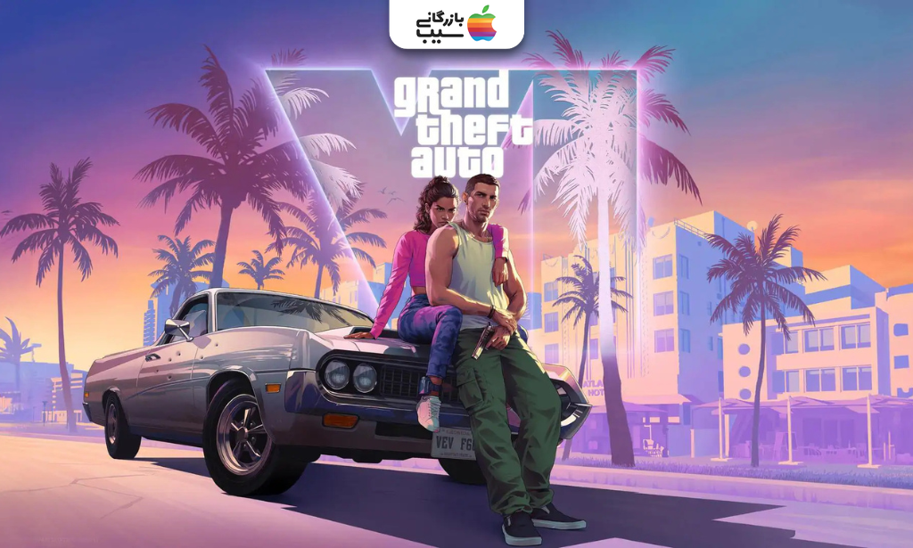تصویر رسمی بازی GTA 6 با حضور شخصیت‌های اصلی جیسون و لوسیا در شهر وایس سیتی