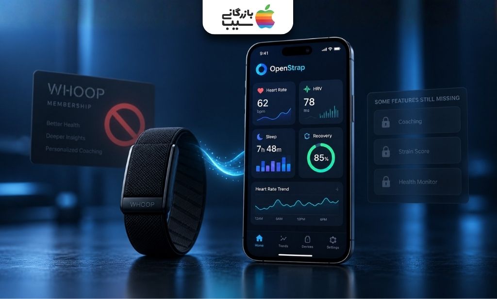 استفاده از WHOOP بدون اشتراک با OpenStrap برای مشاهده ضربان قلب، HRV، خواب و ریکاوری در آیفون