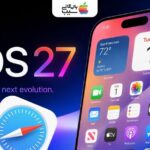 نمایش لوگوی Safari در کنار آیفون مجهز به iOS 27 و طراحی جدید سیستم‌عامل اپل