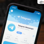 نمایش صفحه دانلود اپلیکیشن تلگرام در اپ استور آیفون همراه با لوگوی Telegram Messenger و دکمه دریافت